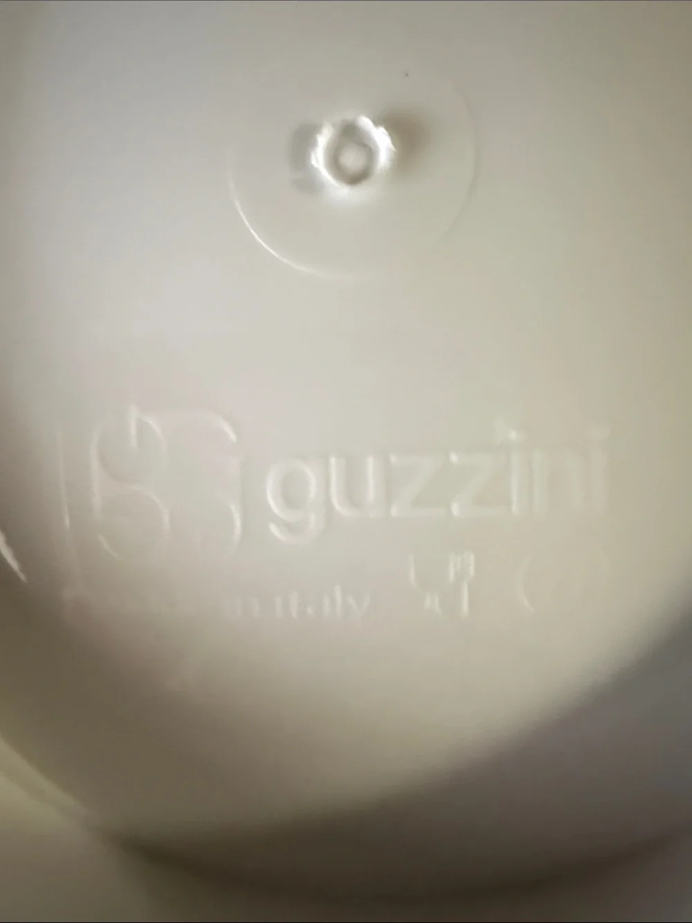 Guzzini Vintage Made in Italy White Mixing Bowls with Pour Spouts - Set of 2